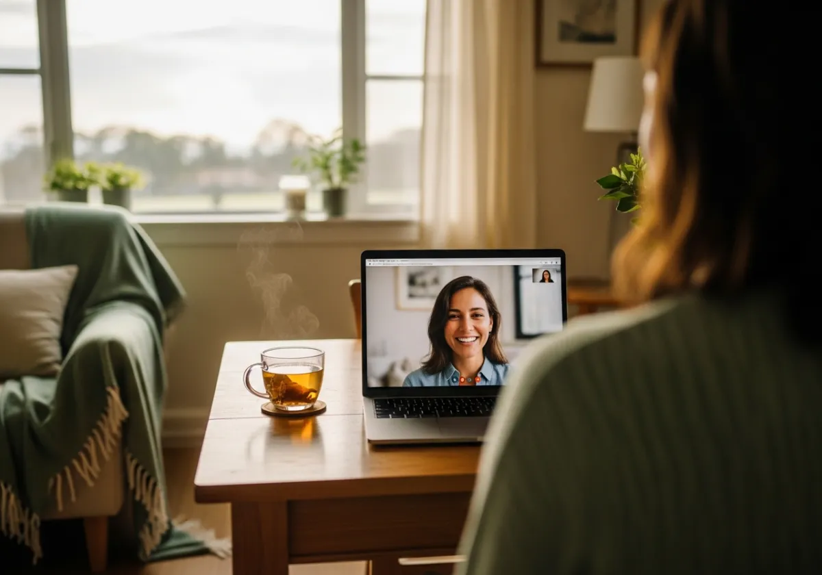 A relaxed one-to-one video coaching session from the comfort of home